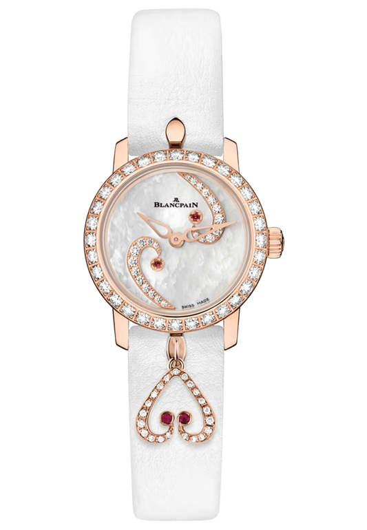 Blancpain Ladybird Ultraplate Diamond Red Gold Mother of Pearl Ladies Watch - 0063A 2954 63A