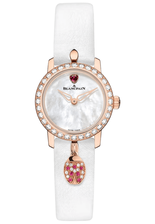 Blancpain Ladybird Ultraplate Mother of Pearl Red Gold Diamond Ladies Watch - 0063D 2954 63A