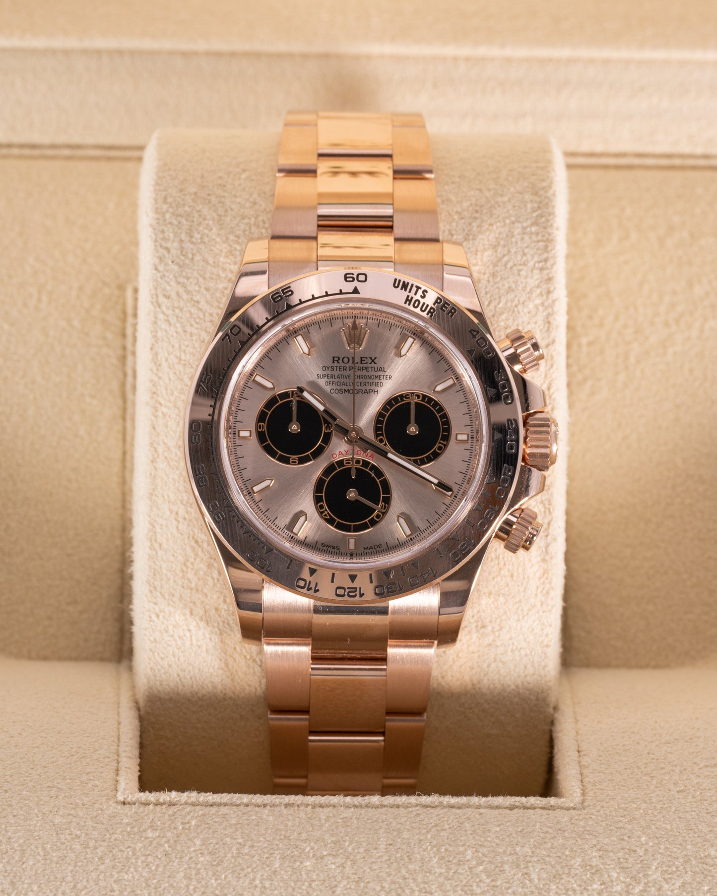 Rolex Cosmograph Daytona 40mm 126505 Rose Gold with Sunburst Dial 2024