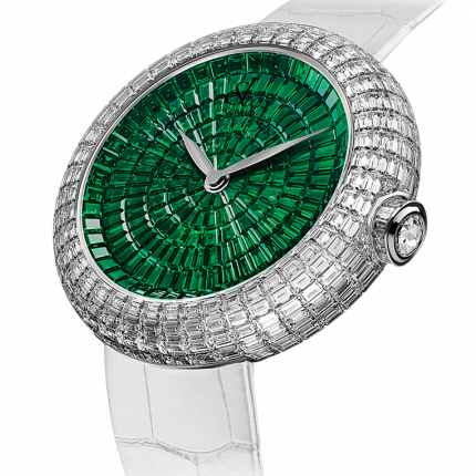 Jacob & Co. Brilliant Full Baguette Partial Emeralds 38 mm 210.520.30.BD.BZ.3BD