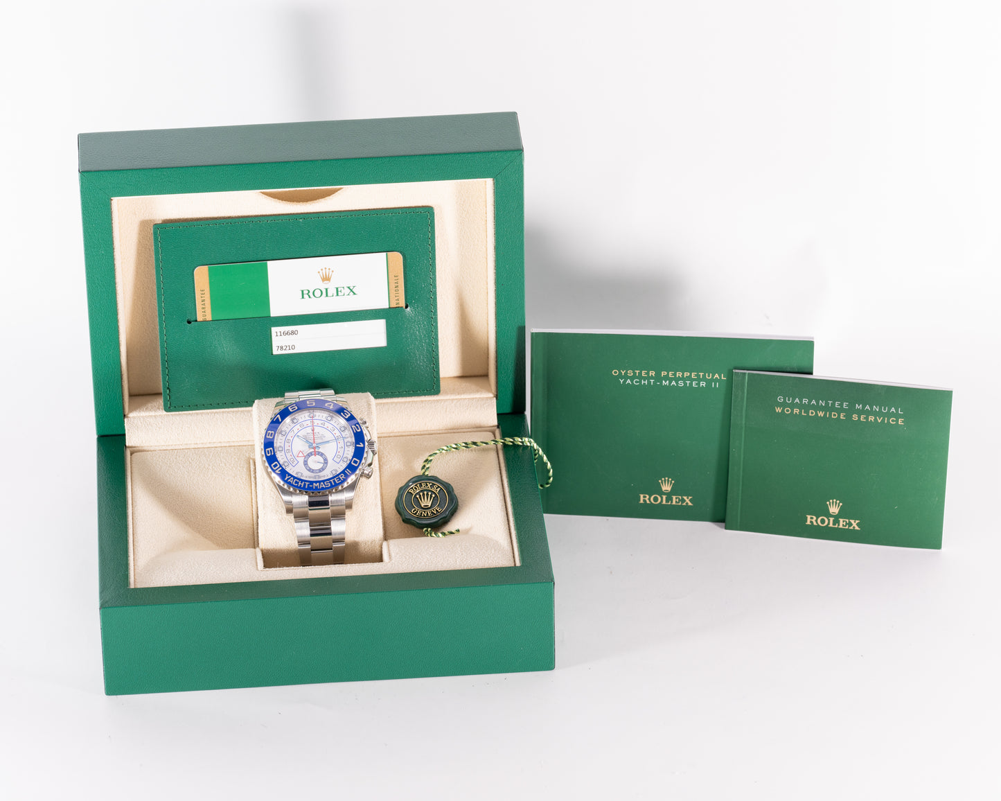 Rolex Yachtmaster II 44mm 116680 Blue Ceramic Steel Chronograph Regatta Timer 2016