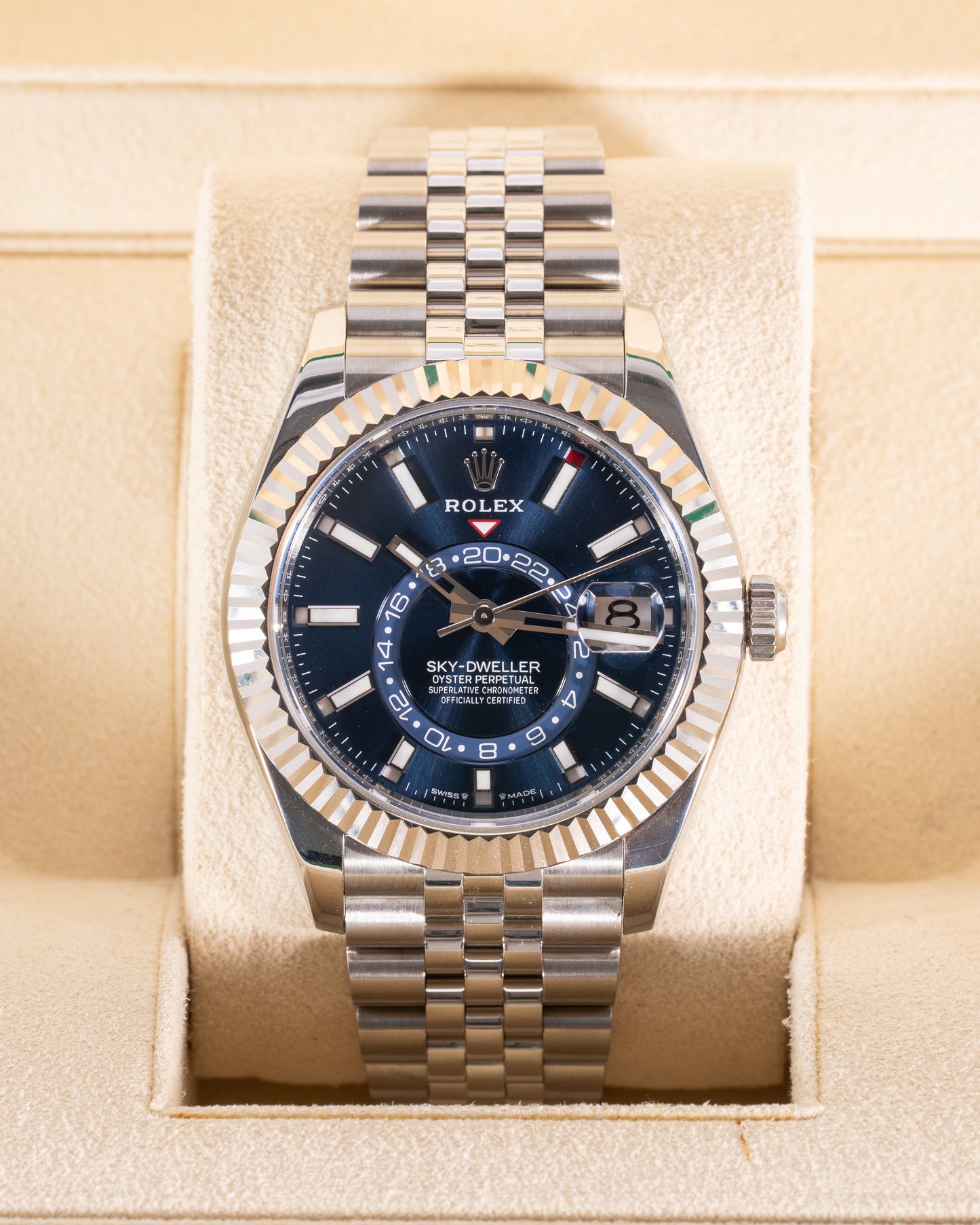 Rolex Sky-dweller 42mm 336934 Blue Dial on Jubilee 2023