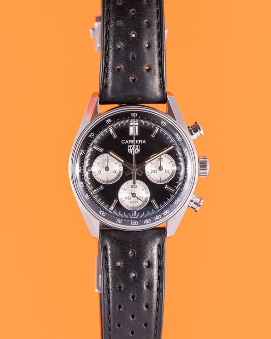 Tag Heuer Carrera CBS2210 Reverse Panda Glass Box Chronograph