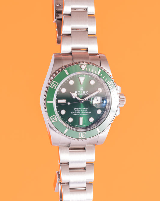 Rolex Submariner 40mm 116610LV Green Ceramic Hulk 2020 (New Style Card)