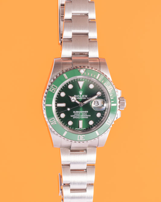 Rolex Submariner Date 40mm 116610LV Green Ceramic Hulk 2018