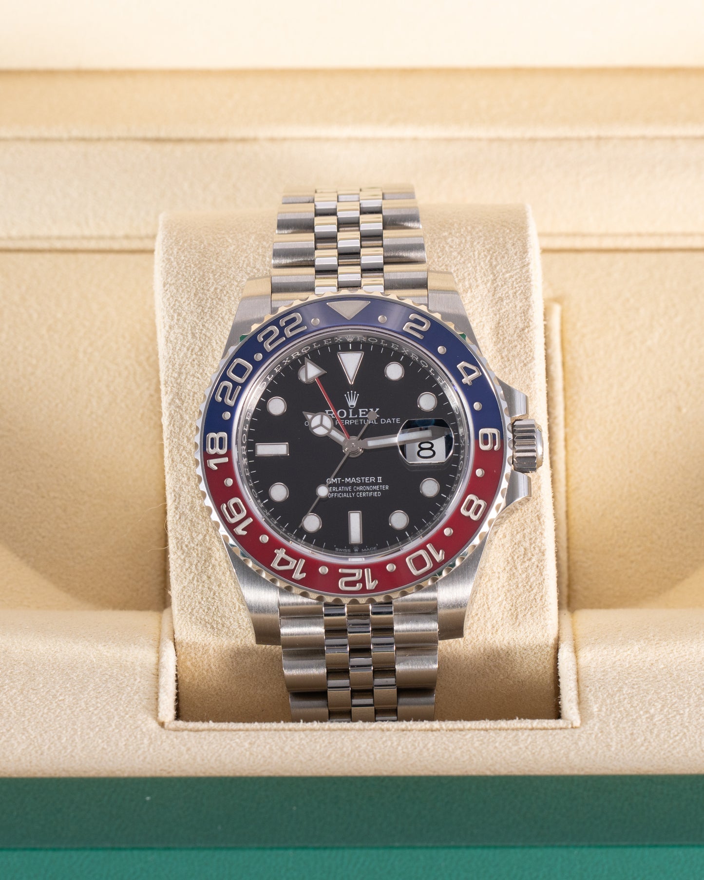 Rolex GMT Master II 40mm 126710BLRO Pepsi on Jubilee 2018