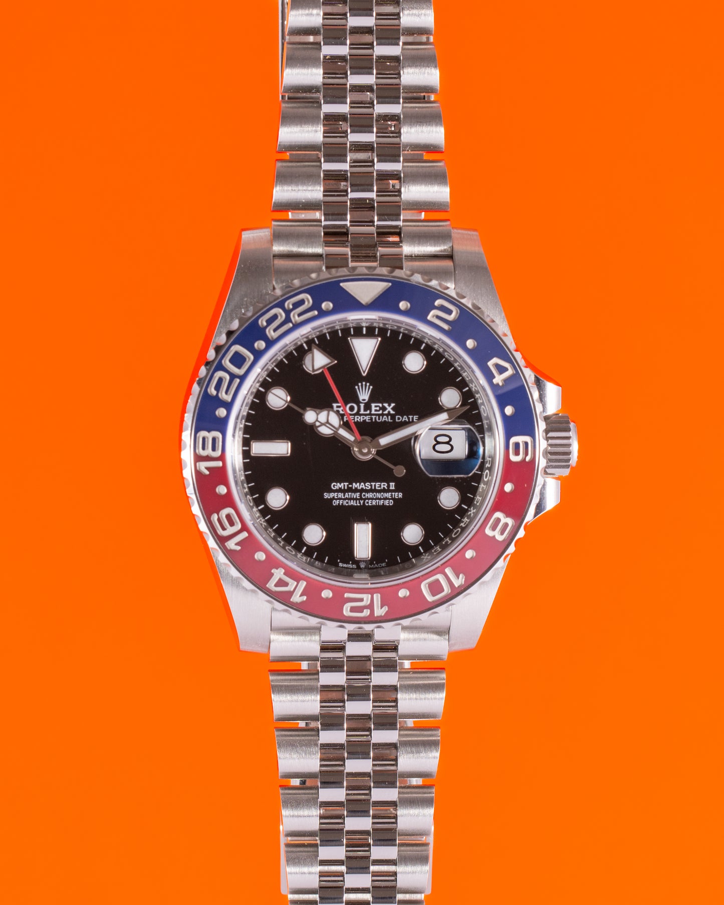 Rolex GMT Master II 40mm 126710BLRO Pepsi on Jubilee 2018