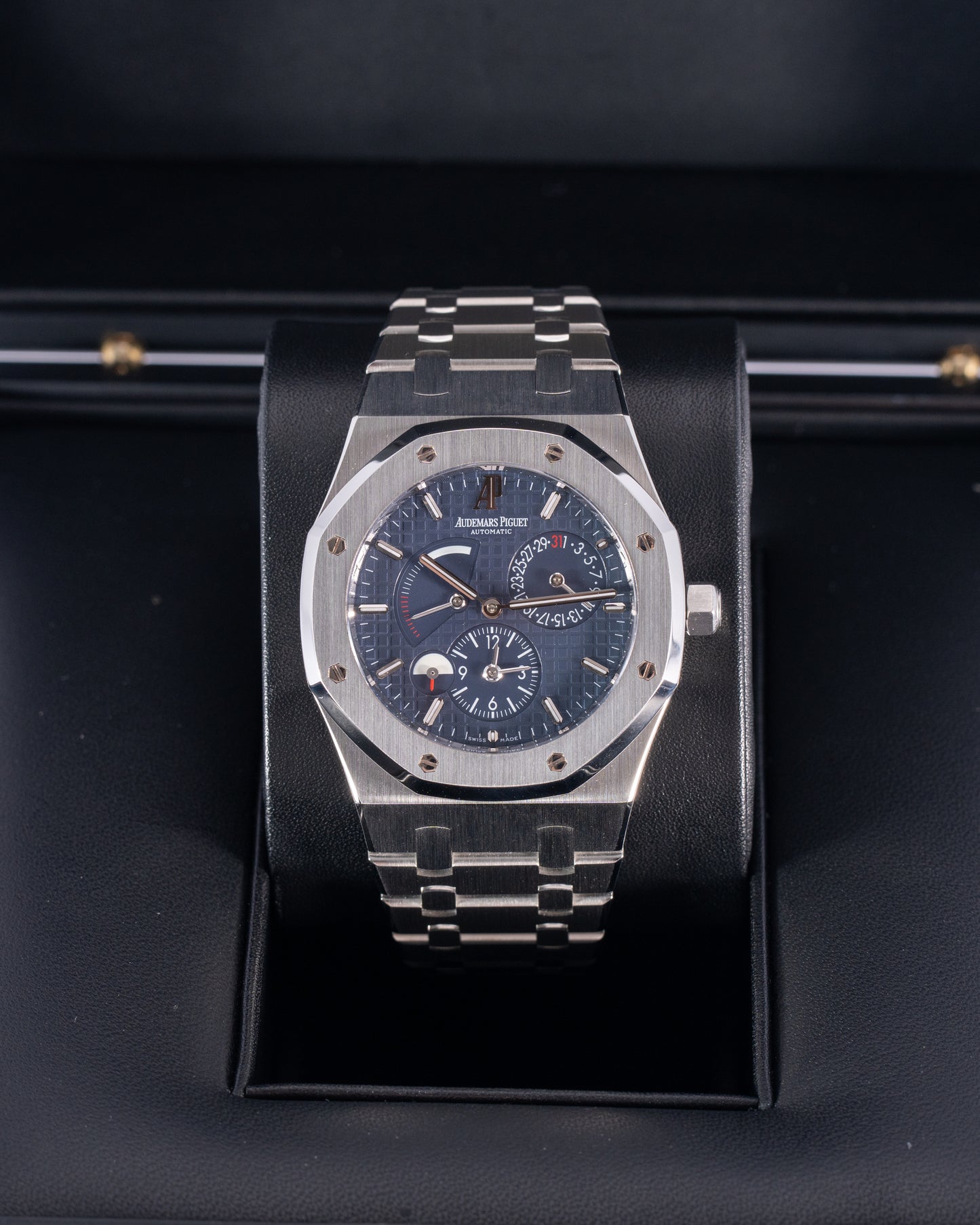 Audemars Piguet Royal Oak 39mm 26120ST.OO.1220ST.02 Dual Time Blue