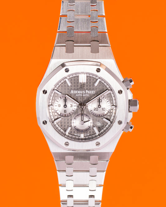 Audemars Piguet Royal Oak 38mm 26315ST.OO.1256ST.02 Silver / Gray Dial Chronograph 2020