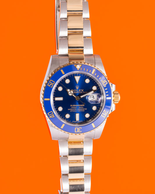 Rolex Submariner Date 40mm 116613LB Bluesy Two Tone Yellow 2018