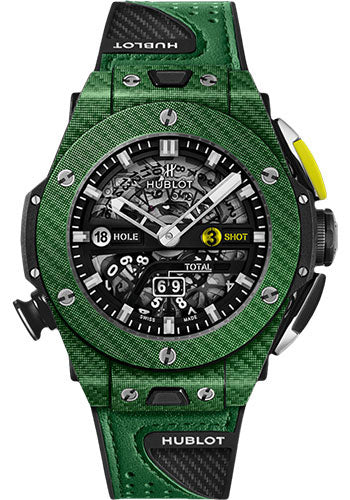 Hublot Big Bang Unico Golf Green Carbon Watch - 45 mm - Black Skeleton Dial Limited Edition of 100 - 416.YG.5220.VR