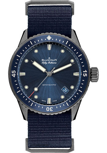 Blancpain Fifty Fathoms Bathyscaphe Watch - 5000-0240-NAOA