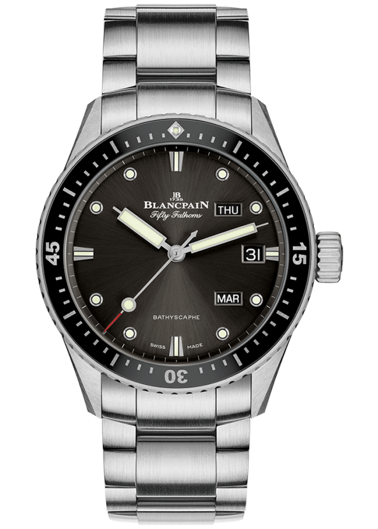 Blancpain Fifty Fathoms Bathyscaphe Quantieme Annuel Steel Men's Watch - 5071 1110 71S