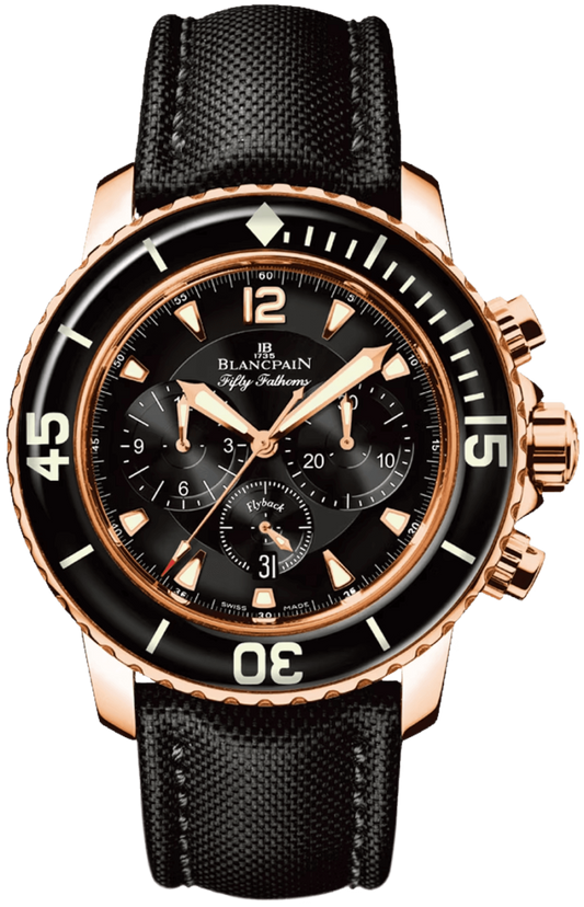 Blancpain Fifty Fathoms Chronographe Flyback Red Gold Men's Watch - 5085F 3630 52A