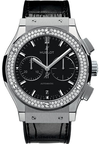 Hublot Classic Fusion Chronograph Titanium Diamonds Watch - 521.NX.1171.LR.1104