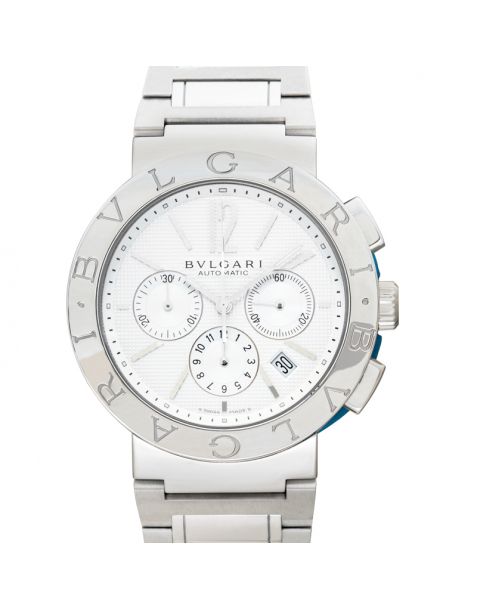 Bvlgari Automatic Silver Dial Stainless Steel Men's Watch