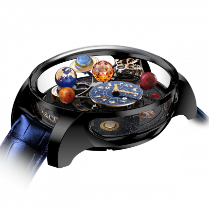 Jacob & Co. Astronomia Solar Jewelry Planets Zodiac Black DLC Titanium AS310.21.SP.AA.A