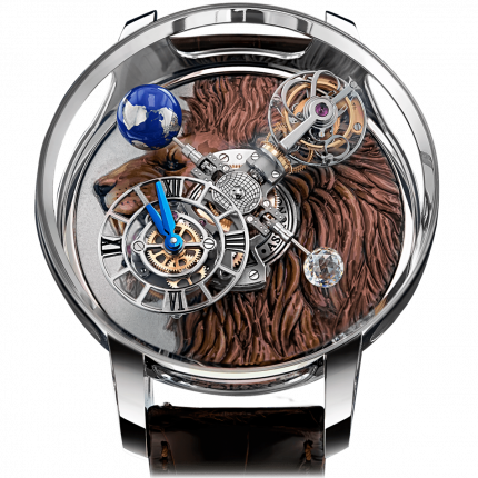 Jacob & Co. Astronomia Tourbillon Art Lion White Gold Engraving 50 mm AT100.30.AA.UB.A