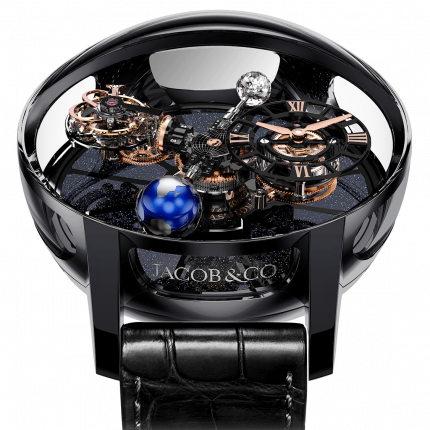 Jacob & Co. Astronomia Tourbillon Black Ceramic & Rose Gold Movement AT100.95.KN.SD.B