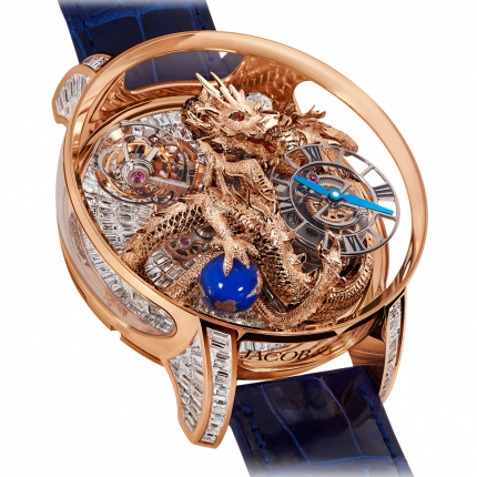 Jacob & Co. Astronomia Art Dragon Rose Gold Baguette 50 mm AT802.40.DR.BD.ABALA