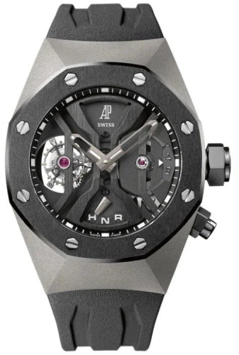 Audemars Piguet Royal Oak Concept GMT Tourbillon 44mm Openworked Black Ceramic Titanium Rubber | 26560IO.OO.D002CA.01