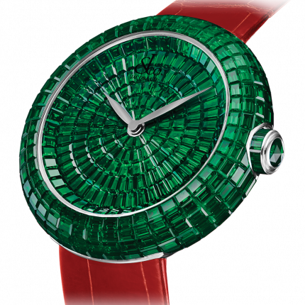 Jacob & Co. Brilliant Full Baguette Emeralds 38 mm BA521.30.BZ.BZ.A