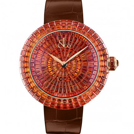 Jacob & Co. Brilliant Full Baguette Orange Sapphires 44 mm BA521.40.BO.BO.A