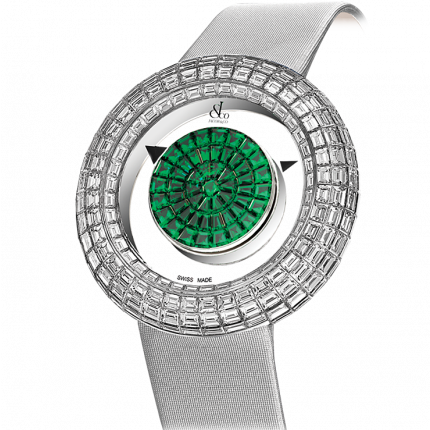 Jacob & Co. Brilliant Mystery Baguette Emeralds 38 mm BM526.30.BD.BE.A