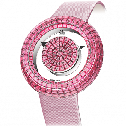 Jacob & Co. Brilliant Mystery Baguette All Pink Sapphires 38 mm BM526.30.BD.BP.A