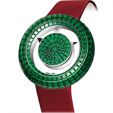 Jacob & Co. Brilliant Mystery Baguette All Emeralds 38 mm BM526.30.BE.BE.A