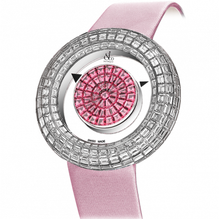 Jacob & Co. Brilliant Mystery Baguette Pink Sapphires 38 mm BM526.30.BP.BP.A