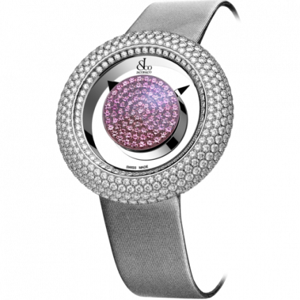 Jacob & Co. Brilliant Mystery Baguette Pave Diamonds And Pink Sapphires 38 mm BM526.30.RD.RP.A