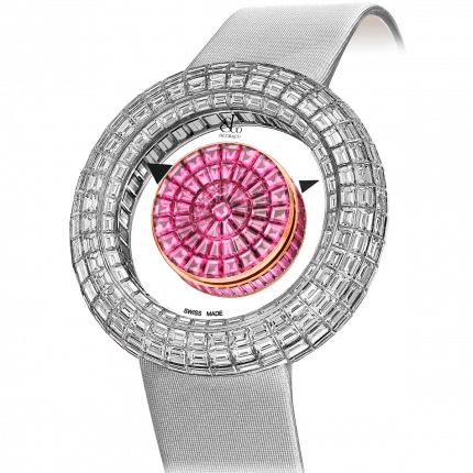 Jacob & Co. Brilliant Mystery Baguette Pink Sapphires 44 mm BM555.34.BD.BP.B