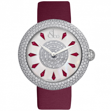 Jacob & Co. Brilliant Half Pave Rubies 38 mm BQ020.10.RH.KE.A