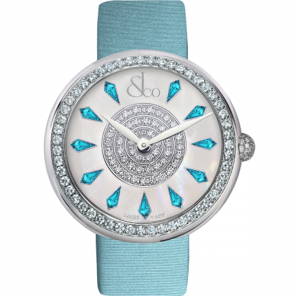 Jacob & Co. Brilliant One Row Icy Blue Sapphires 38 mm BQ020.10.RO.KG.A