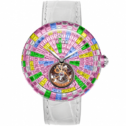 Jacob & Co. Brilliant Flying Tourbillon Multicolor Pink 47 mm BT543.30.HX.UE.B