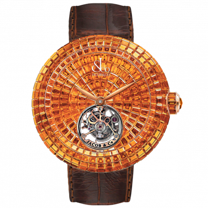 Jacob & Co. Brilliant Flying Tourbillon Orange Sapphires 47 mm BT543.40.BO.BO.B