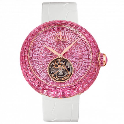 Jacob & Co. Brilliant Flying Tourbillon Pink Sapphires 47 mm BT543.40.BP.BP.B