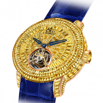 Jacob & Co. Caviar Tourbillon Baguettes Yellow Diamonds 44 mm CV201.50.YD.UA.A