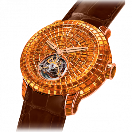 Jacob & Co. Caviar Tourbillon Baguette Orange Sapphire 47 mm CV210.40.BO.BO.ABALA