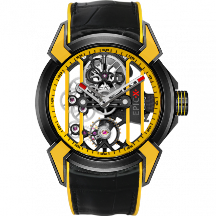 Jacob & Co. Epic X Racing Black Titanium Yellow Neoralithe Inserts & Inner Ring EX100.21.YR.YB.A