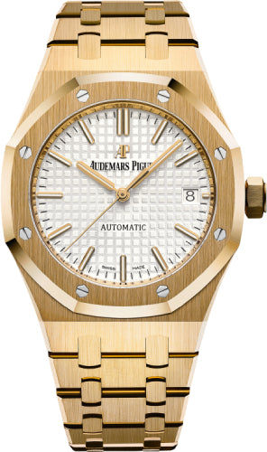 Audemars Piguet Royal Oak Selfwinding 37mm Silver Index Yellow Gold | 15450BA.OO.1256BA.01