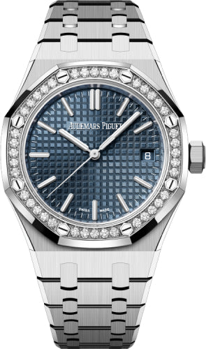 Audemars Piguet Royal Oak Selfwinding 50th Anniversary Stainless Steel 37mm Blue Dial Diamond Bezel | 15551ST.ZZ.1356ST.02